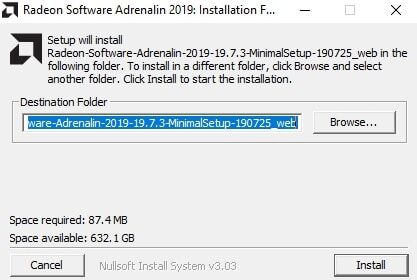 Install the application