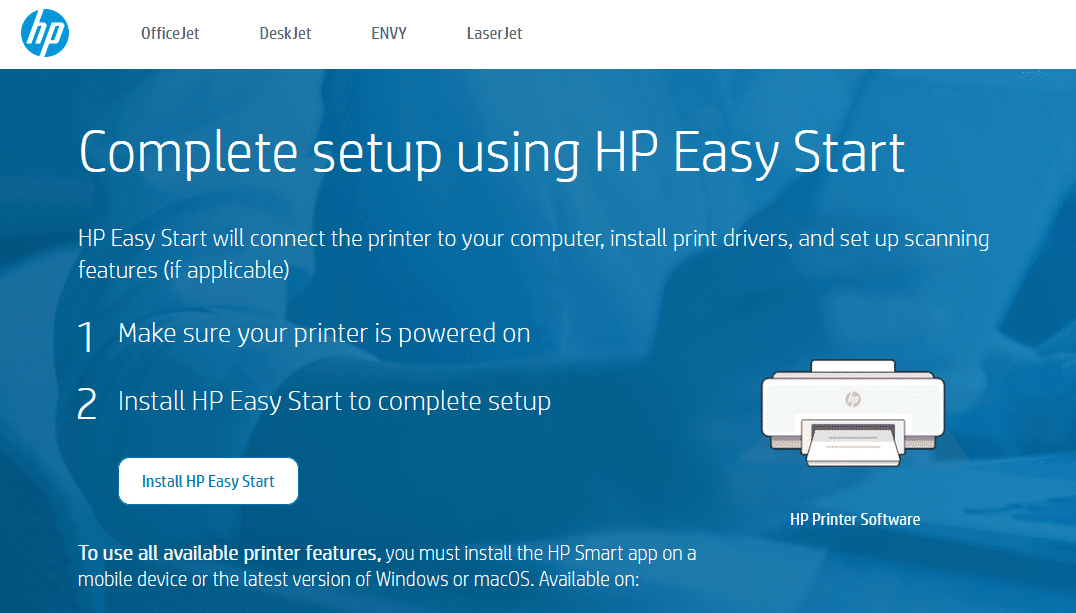 hp セットアップ セール ソフトウェア